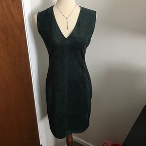 BCBGMAXAZRIA Suede Sleeveless Dress
